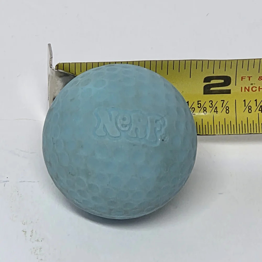 Vintage 1987 Nerf Indoor Golf Blue Ball Replacement Part Parker‎ Brothers Toy